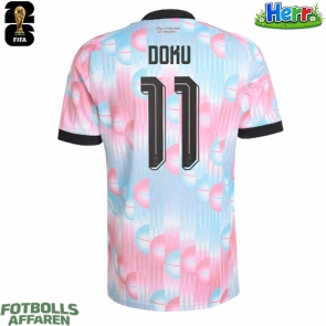 Belgien Jeremy Doku #11 Bortatröja VM 2026 Kortärmad